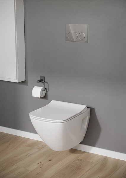 Cersanit Dueto buton de spălare pentru WC crom lucios K97-0635