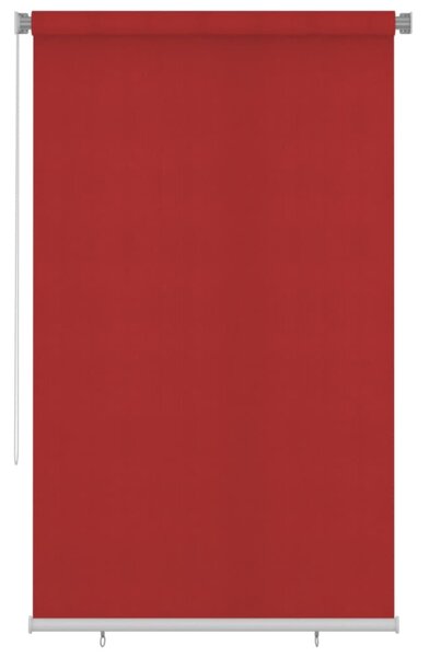 Jaluzea tip rulou de exterior, roşu, 140x230 cm, HDPE