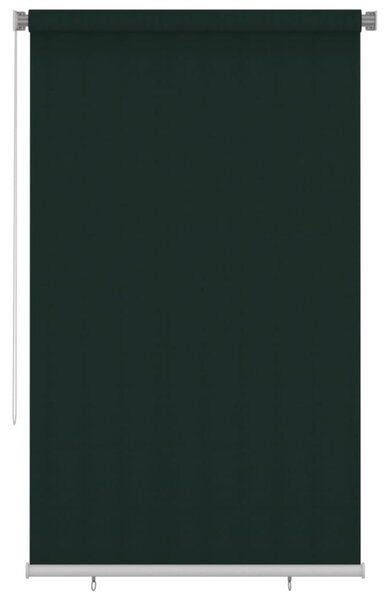 Jaluzea tip rulou de exterior, verde închis, 140x230 cm, HDPE