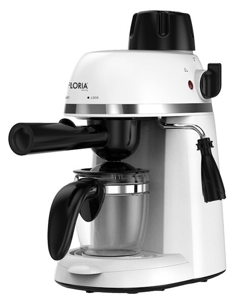 Espressor Floria ZLN9359 Alb, putere 800W, presiune de 3.5 bari, usor de curatat