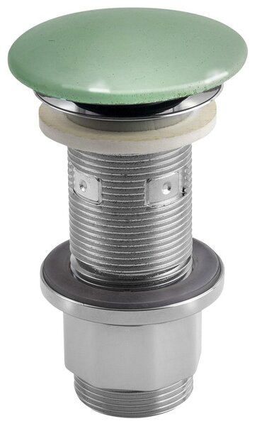 Sapho Sapho, Scurgere lavoar 5/4", clic-clack, dop beton, 10-80mm, verde semilucios, AS923