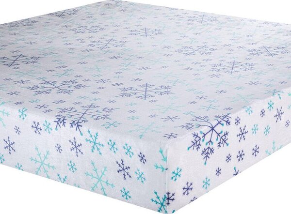 Cearceaf cu elastic din micropluș FULGI 90 x 200 cm