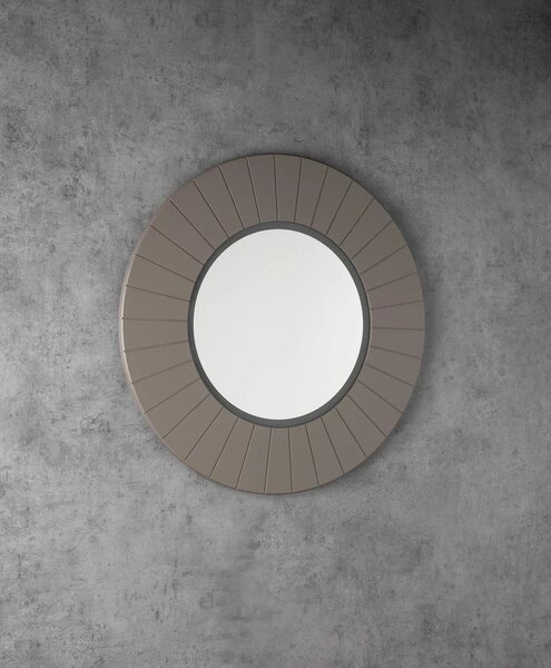 Sapho Sapho, oglindă rotundă LUMIRO STRIP cu iluminare LED în ramă, diametru 90cm, agila, LR950-4343S