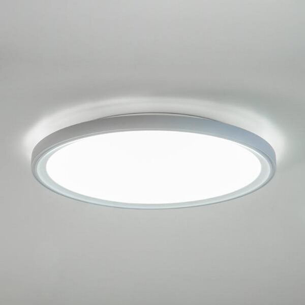 BRUMBERG Sunny Maxi LED plafonieră cu LED-uri RC CCT alb, reglabil, Alb, Camera de zi / sufragerie, Aluminiu