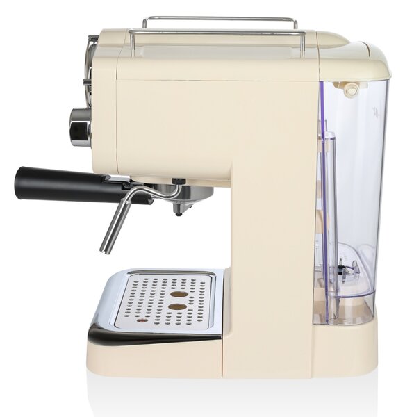 Espressor manual Zilan ZLN2992 Crem,15 Bar, 1.25 l, 1100W, Design Retro