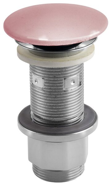 Sapho Sapho, Scurgere lavoar 5/4", clic-clack, dop beton, 10-80mm, roz semilucios, AS921