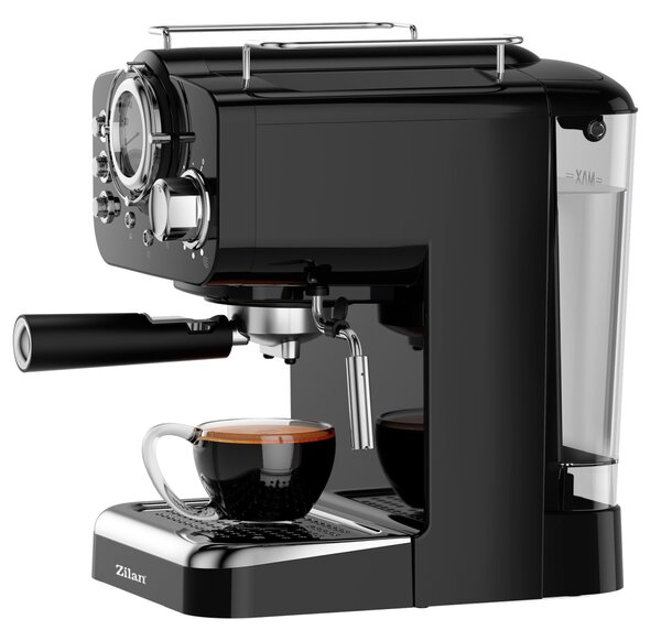 Espressor manual Zilan ZLN2991 Negru,15 Bar, 1.25 l, 1100W, Design Retro