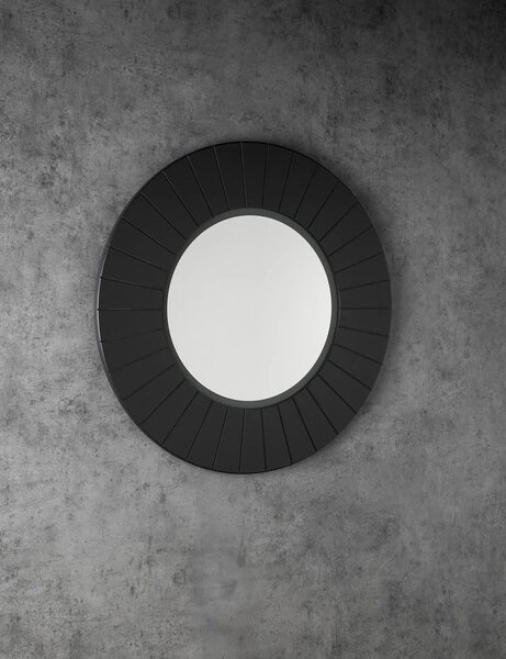 Sapho Sapho, oglindă rotundă LUMIRO STRIP cu iluminare LED în ramă, diametru 90cm, agila, LR950-4343S