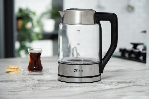 Fierbator de apa Zilan ZLN8955, transparent, putere 2200 W, capacitate 1.7 litri