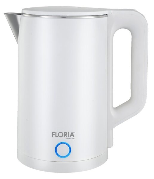 Fierbator electric Floria ZLN4920 Alb, putere 1500W, capacitate 2 litri, protectie la supraincalzire