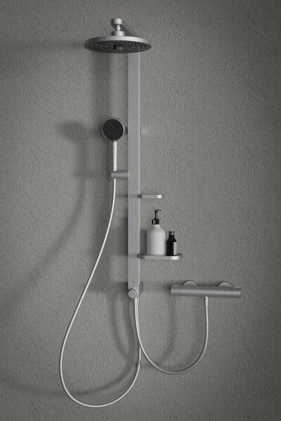 Ideal Standard Alu+ set de duș perete cu termostat cu duș de ploaie crom BD583SI