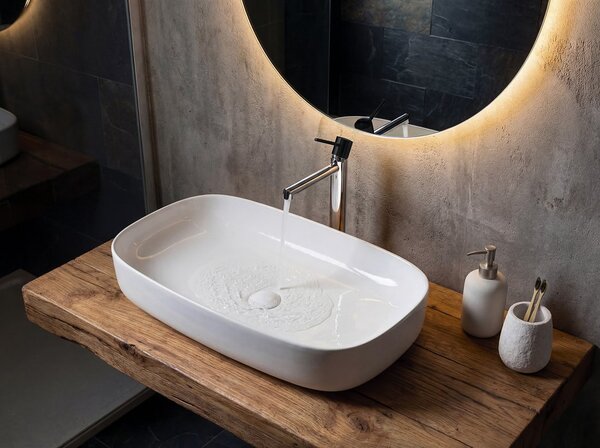 Sapho Sapho, lavoar ceramic de blat MATTEO 65x40cm, alb, 3064-KL