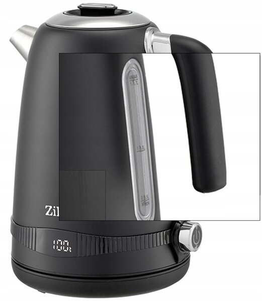 Fierbator electric din Inox Zilan ZLN1001 Negru, digital, 2200 W, 7 niveluri intre 40 - 100 grade celsius