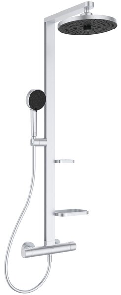 Ideal Standard Alu+ set de duș perete cu termostat cu duș de ploaie crom BD583SI