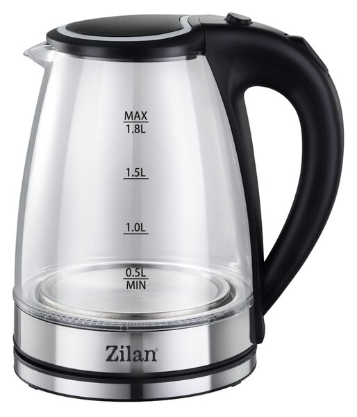 Fierbator electric Zilan ZLN8115, putere 1800 W, capacitate 1.8 litrii, transparent