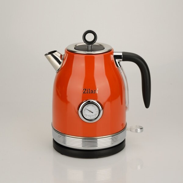 Fierbator RETRO Zilan ZLN7033 Rosu, Capacitate 1.7 Litri, Putere 2200W, Rotire 360