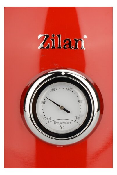 Fierbator RETRO Zilan ZLN7033 Rosu, Capacitate 1.7 Litri, Putere 2200W, Rotire 360