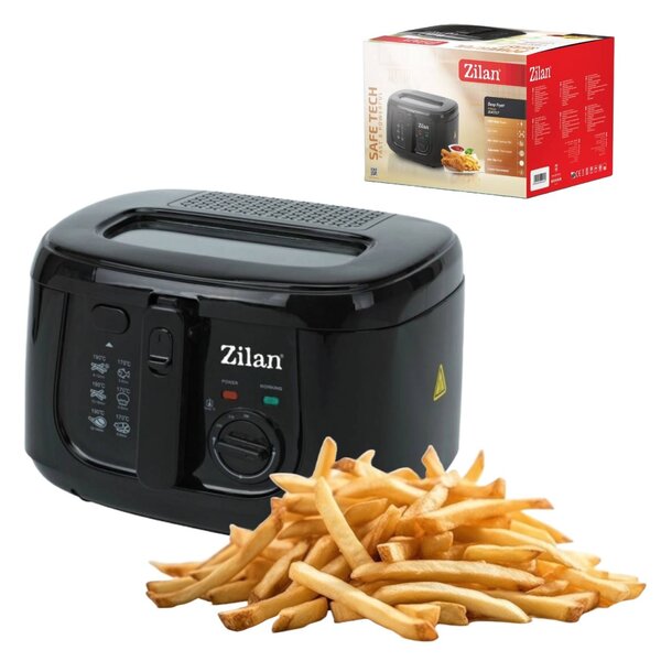 Friteuza Zilan ZLN2317,1800 W, capacitate ulei 2.5 l, cuva teflonata