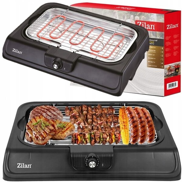 Gratar electric ZİLAN ZLN3772,2000 W, termostat reglabil