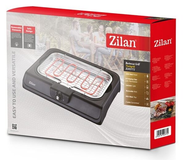 Gratar electric ZİLAN ZLN3772,2000 W, termostat reglabil
