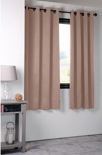 Draperie groasă blackout NOTTE pudră 135 x 180 cm 1 buc