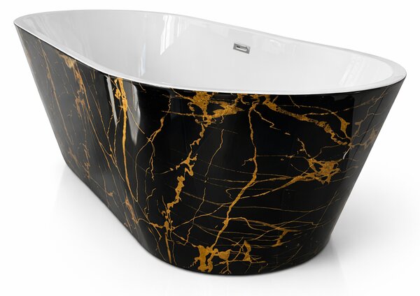 Cada baie freestanding Portofino Negru
