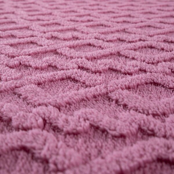 Cearşaf elastic cu blăniţă INVERNO, culoare mure 90 x 200 cm
