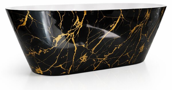 Cada baie freestanding Portofino Negru