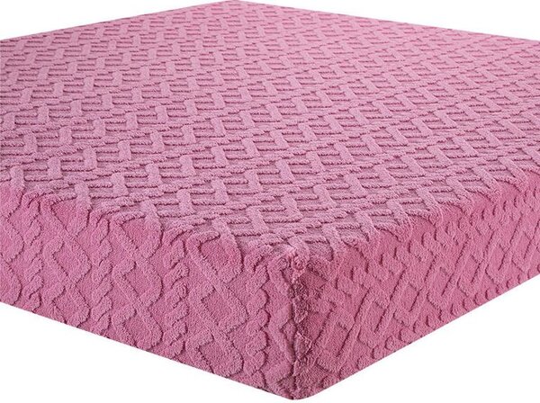 Cearşaf elastic cu blăniţă INVERNO, culoare mure 90 x 200 cm