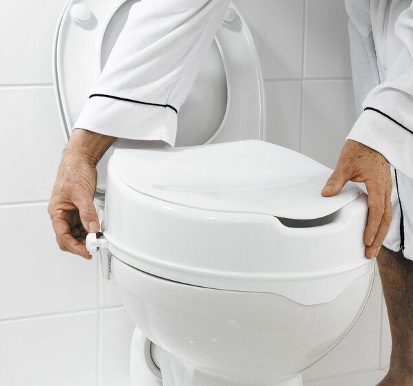 Ridder Capac WC Ridder, HANDICAP, ridicat 10 cm, negru, A0071010