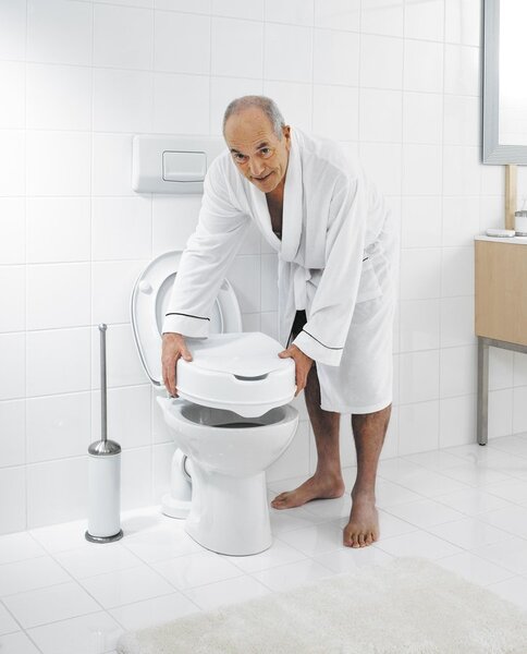 Ridder Capac WC Ridder, HANDICAP, ridicat 10 cm, negru, A0071010