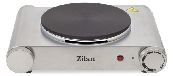 Plita electrica inox Zilan ZLN0535, 33x10x30, 1 arzator, 1500 W, termostat reglabil