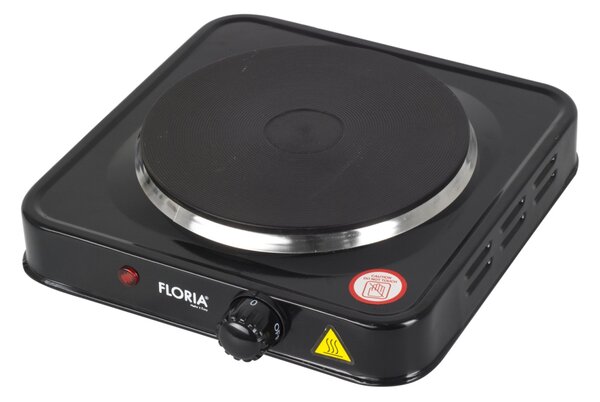 Plita electrica Floria ZLN2806, 22 x 21 x 5 cm, Negru 1 ochi, Putere 1000W