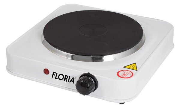 Plita electrica Floria Alb ZLN2805, 22 x 21 x 5 cm,1 ochi, Putere 1000W