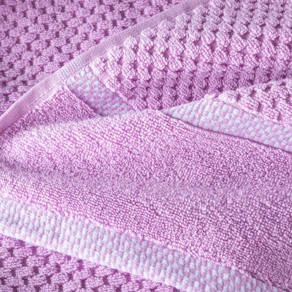 Set de 2 prosoape de baie din frotir MODENA liliac 70 x 140 cm