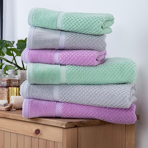Set de prosoape şi prosoape de baie din frotir MODENA gri, 6 buc