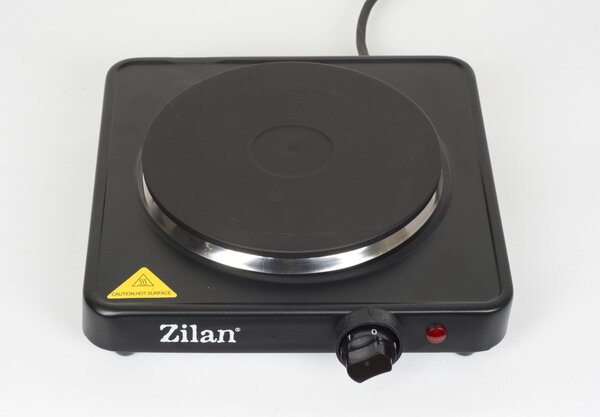 Plita electrica Zilan ZLN2174, 1500W, 1 arzator, 5 trepte de putere, 26 x 26 x 9.5 cm