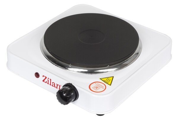 Plita electrica ZILAN Alb ZLN2173, 1500 W, 26 x 26 x 9.5 cm, 1 arzator, cu 5 trepte de reglaj