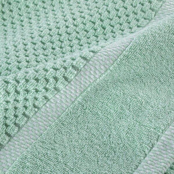 Set de 2 prosoape de baie din frotir MODENA verde 70 x 140 cm