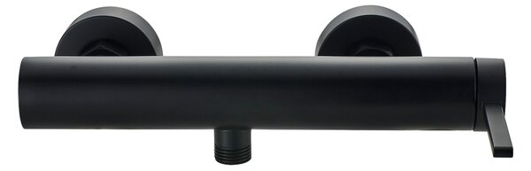 Invena Dropia, baterie de duș cu montare pe perete, negru mat, INV-BN-15-004-J