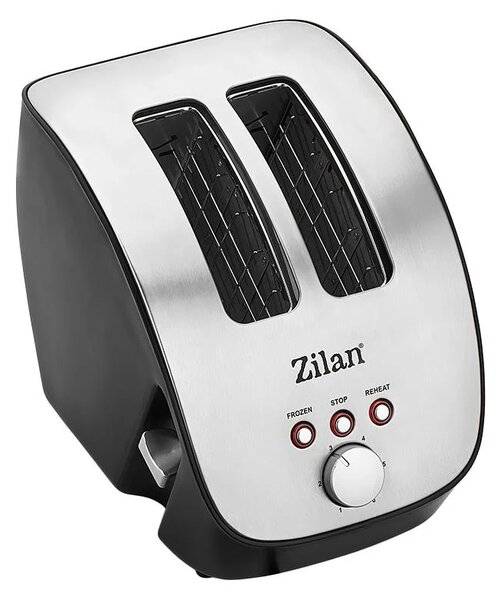 Prajitor de Paine ZILAN ZLN2690,negru inox 1000W, 6 nivele de rumenire