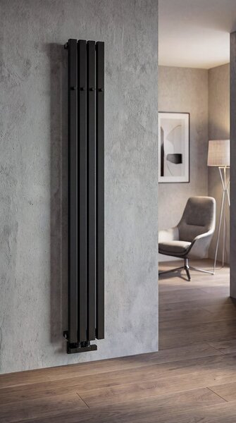 Sapho Sapho, calorifer LETIZIA 190x1800 mm, negru mat, IR247B