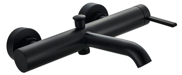 Invena Dropia, baterie de cadă cu montare pe perete, negru mat, INV-BW-15-004-J