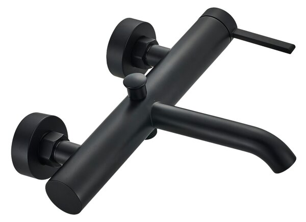 Invena Dropia, baterie de cadă cu montare pe perete, negru mat, INV-BW-15-004-J