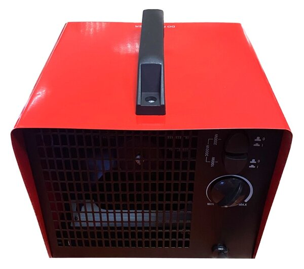 Radiator ceramic Zilan ZLN5558 Rosu, putere 3000W, protectie la supraincalzire, silentios