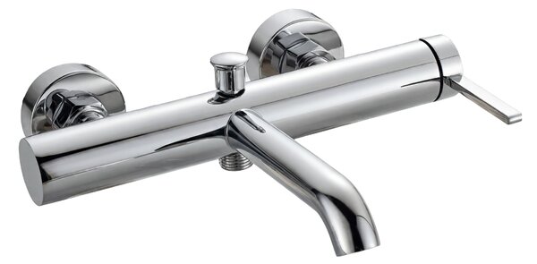 Invena Dropia, baterie de cadă cu montare pe perete, crom, INV-BW-15-001-J