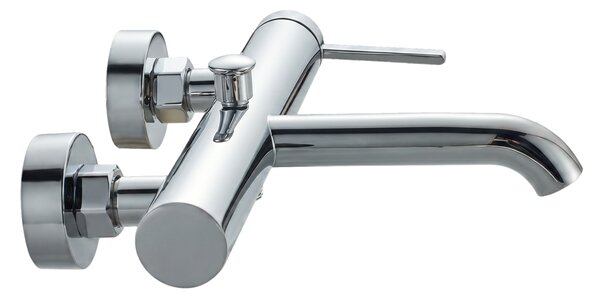 Invena Dropia, baterie de cadă cu montare pe perete, crom, INV-BW-15-001-J