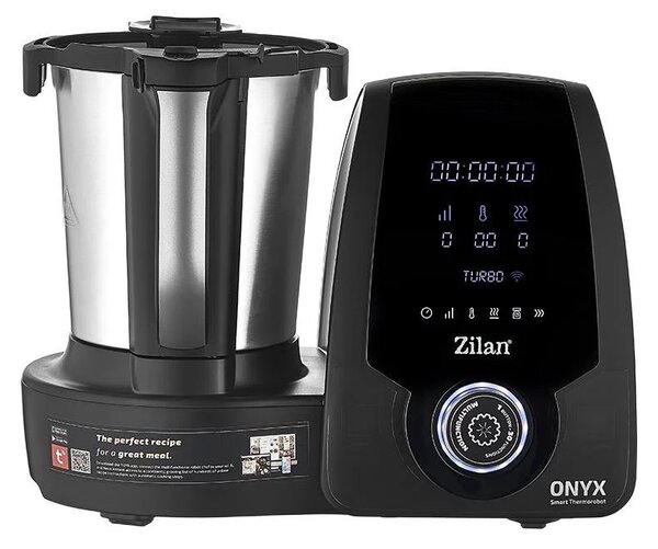 Robot de bucatarie Zilan ZLN9334 ONYX multifunctional Thermorobot, 1700W, Capacitate 3.3L, 30 de functii, Afisaj digital LED, aplicatie mobil