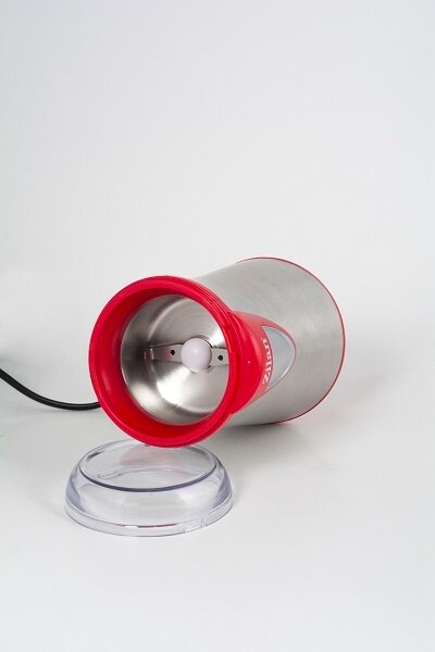Rasnita cafea electrica, Zilan ZLN8012,Argintiu Rosu 150 W, inox, cutite macinare otel inoxidabil