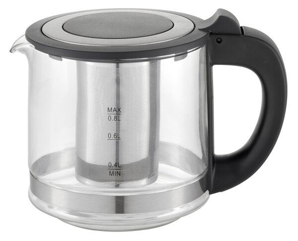Set fierbator electric plus ceainic Zilan ZLN4858 Argintiu, putere 2200W, capacitate 1.8L si 0.8L